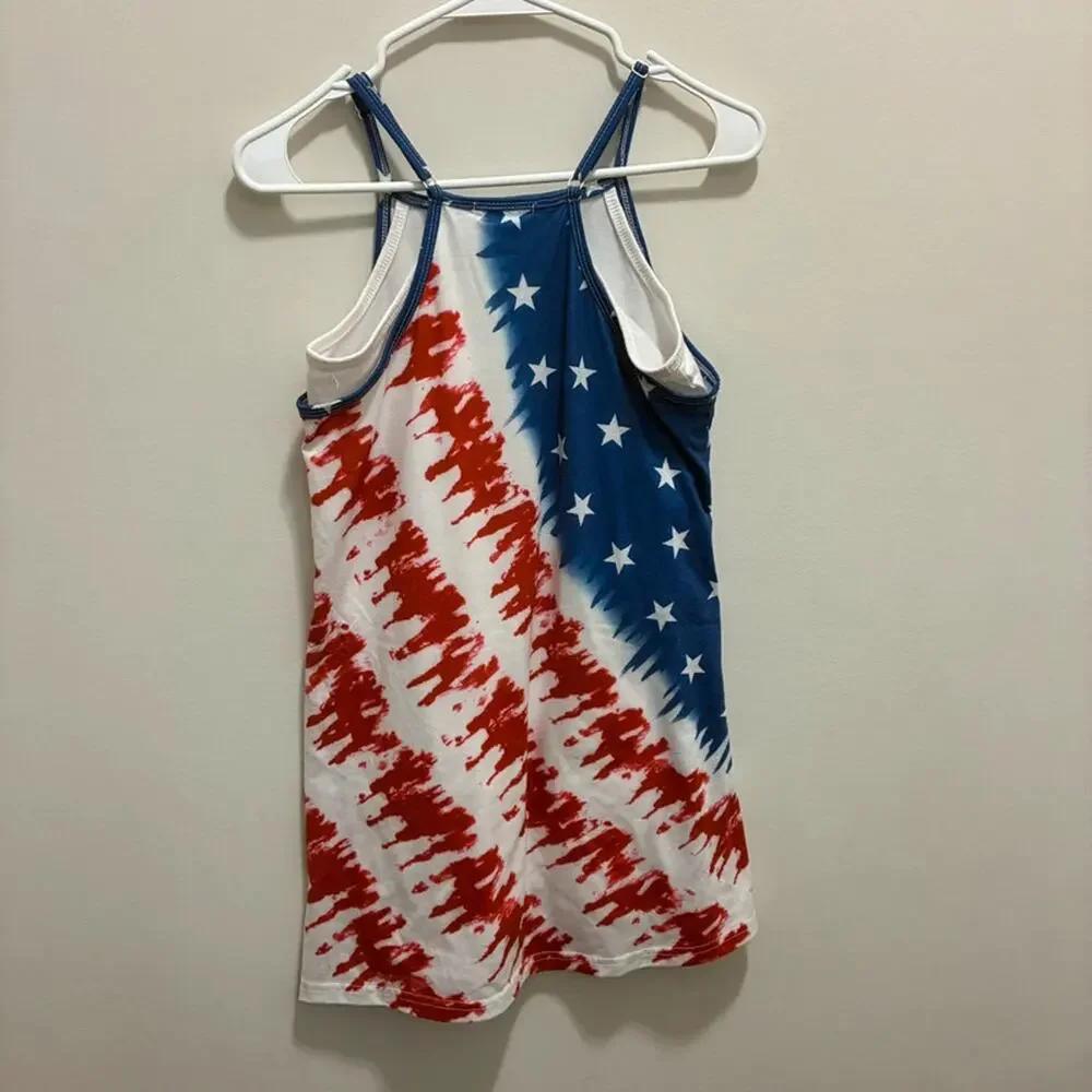 Patriotic Tie Dye Dress Size 14